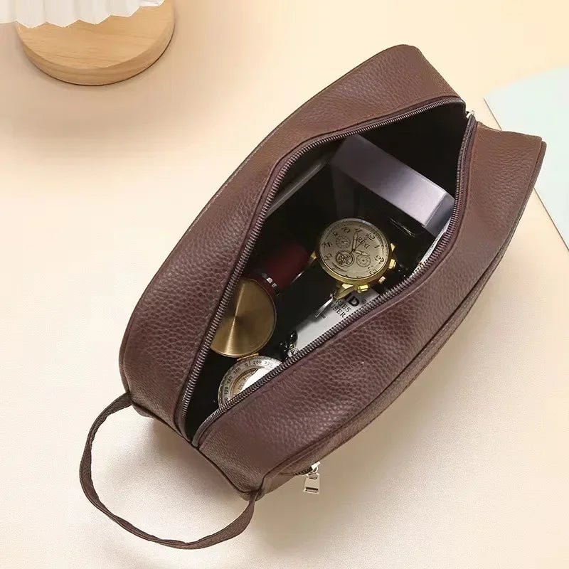 Trousse de toilette imperméable – Design rigide en PVC, format compact et résistant