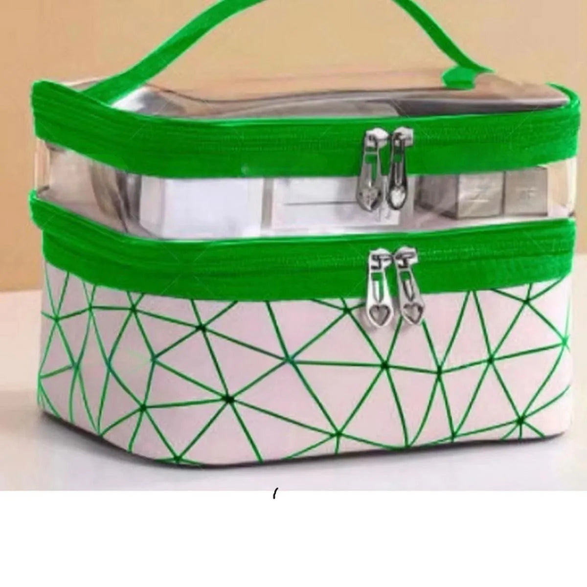 Trousse de toilette de luxe à compartiments, grande capacité et étanche