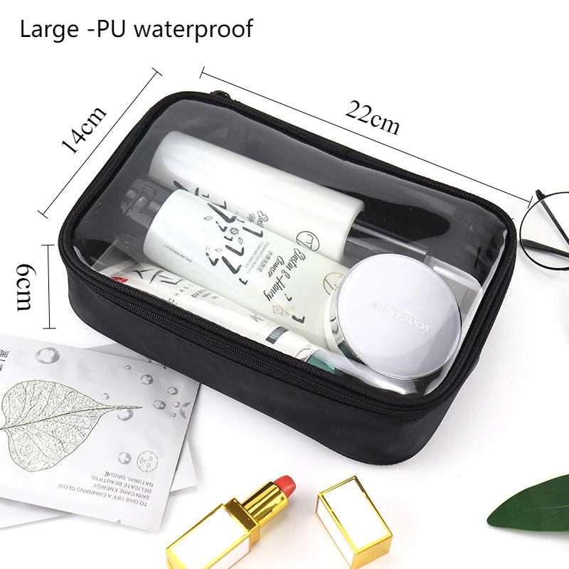 Trousse de toilette transparente – Format avion waterproof