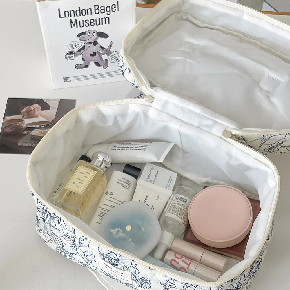 Trousse de toilette coton – Design cerise tendance