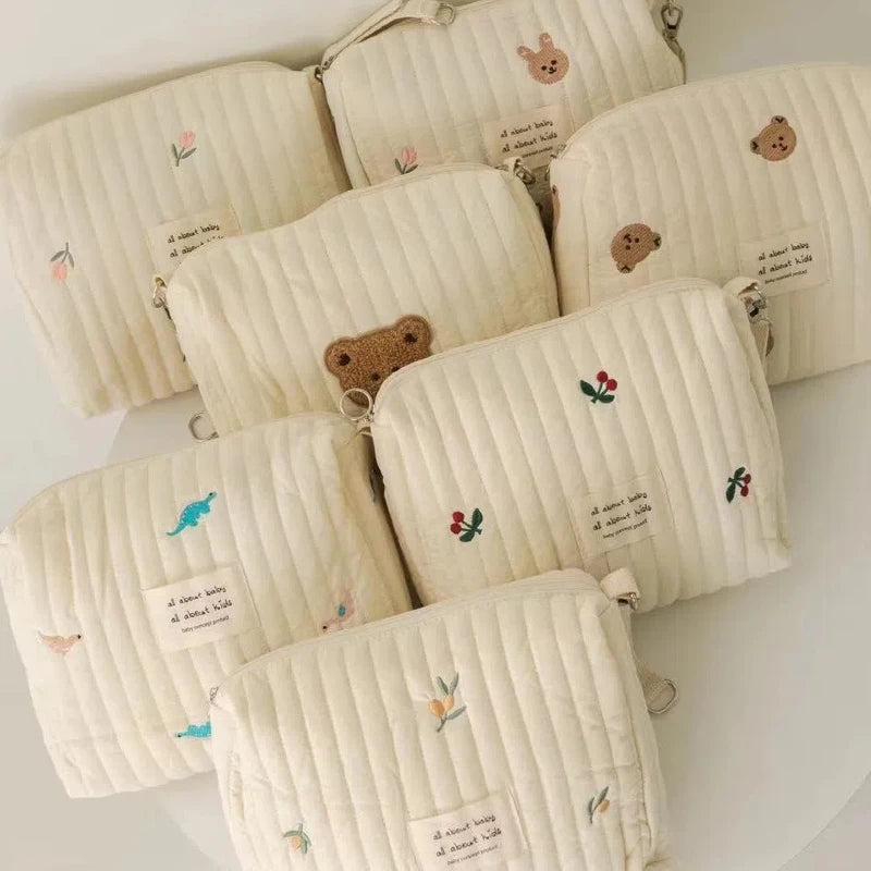 Trousse de toilette femme imprimée douce
