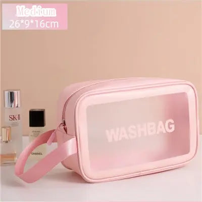 Trousse de toilette imperméable transparante