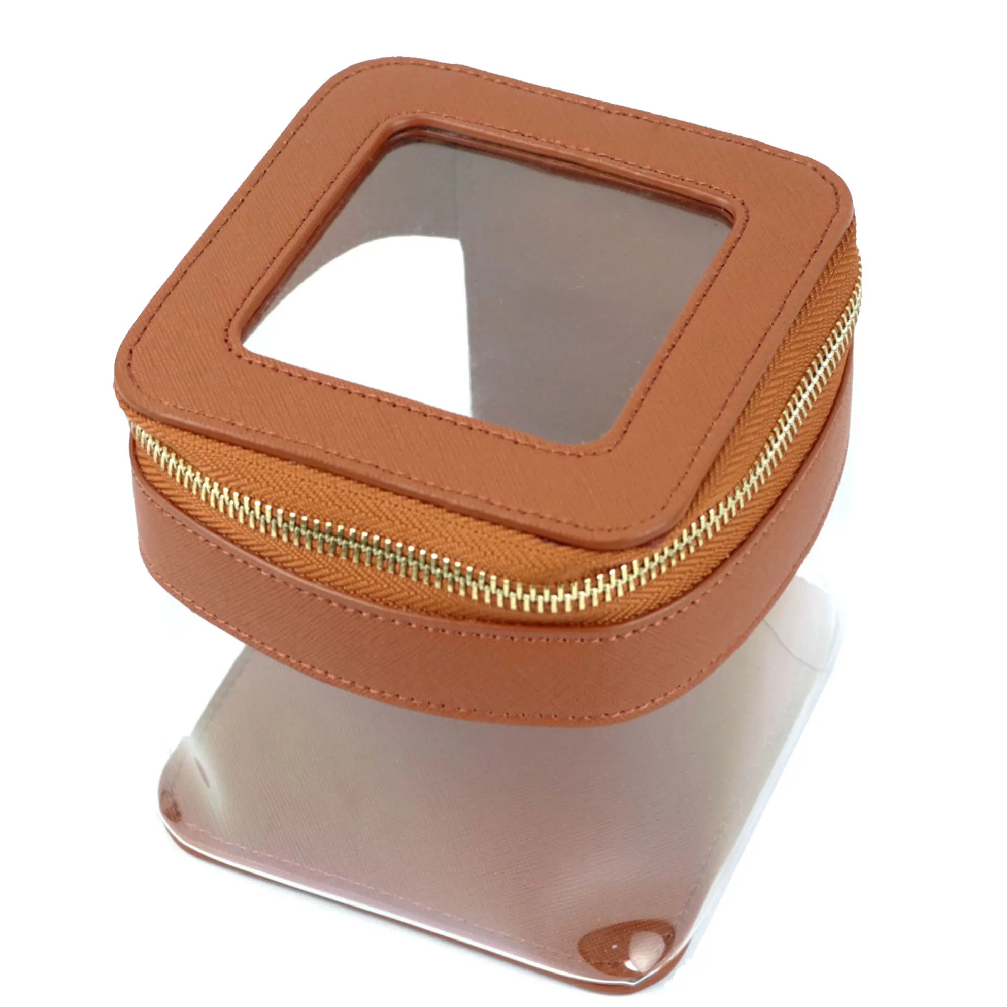 Trousse de toilette transparente carrée