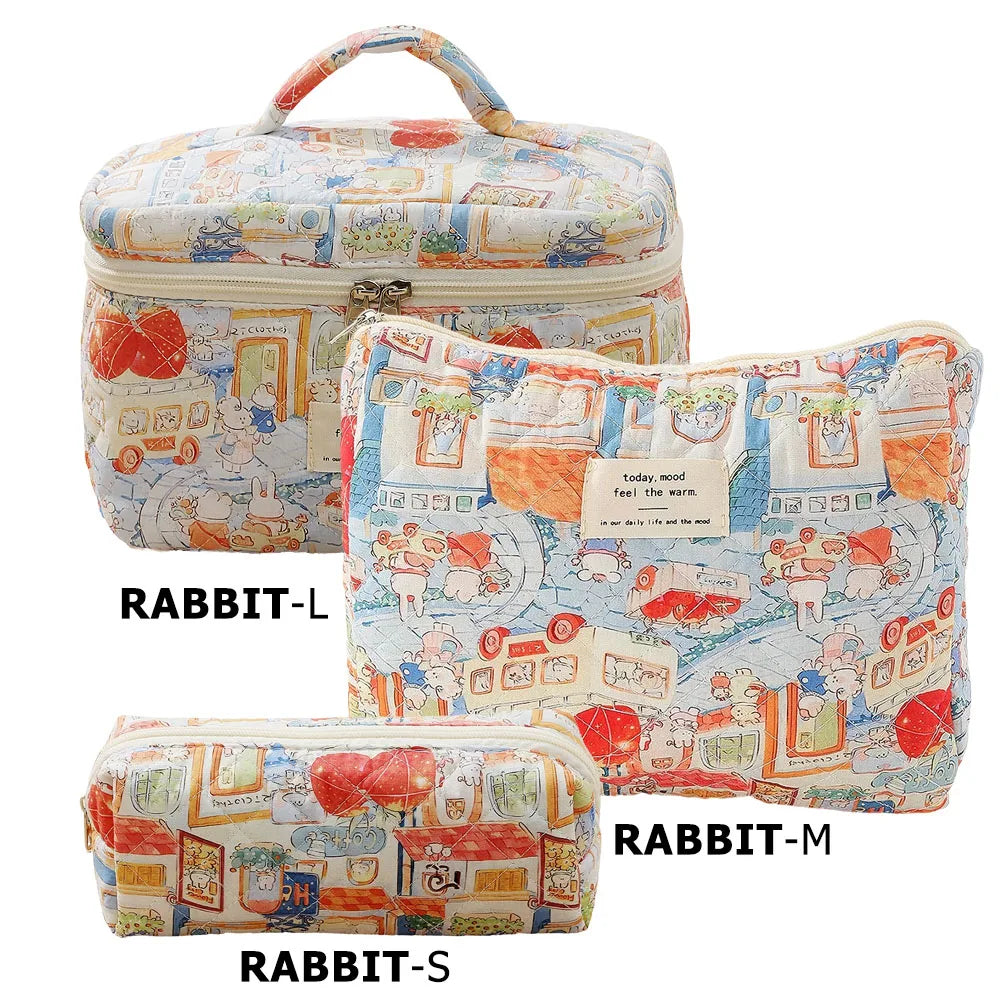 Trousse de toilette femme compacte matelassée