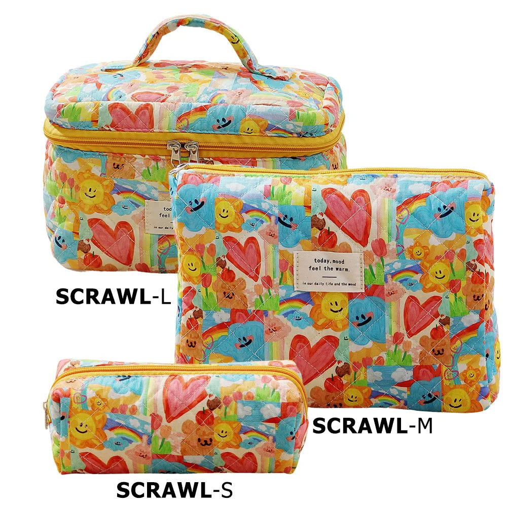 Trousse de toilette femme compacte matelassée