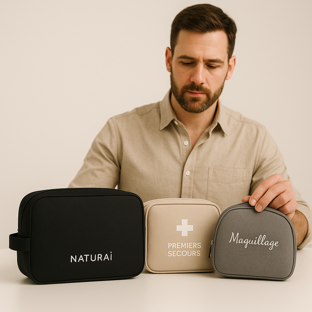 Quelle est la différence entre une trousse de toilette, une trousse de secours et une trousse de maquillage ?