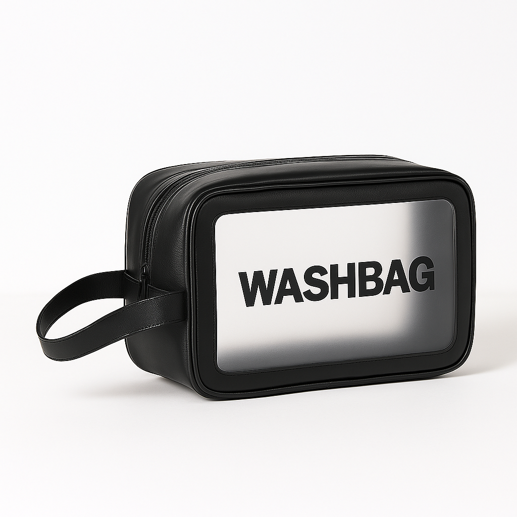 Trousse de toilette imperméable transparante
