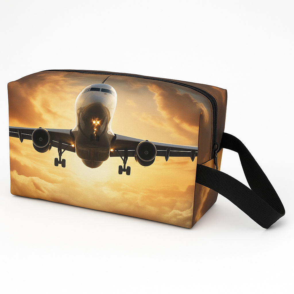 Trousse de toilette avion – format voyage