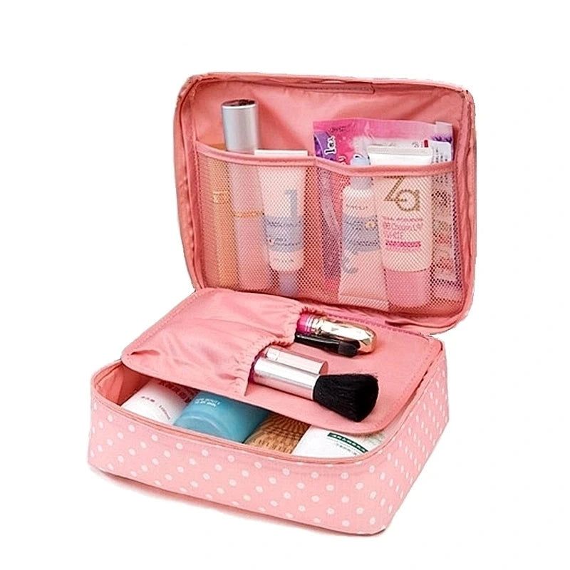 Trousse de toilette vanity femme – Format rigide, floral et léger