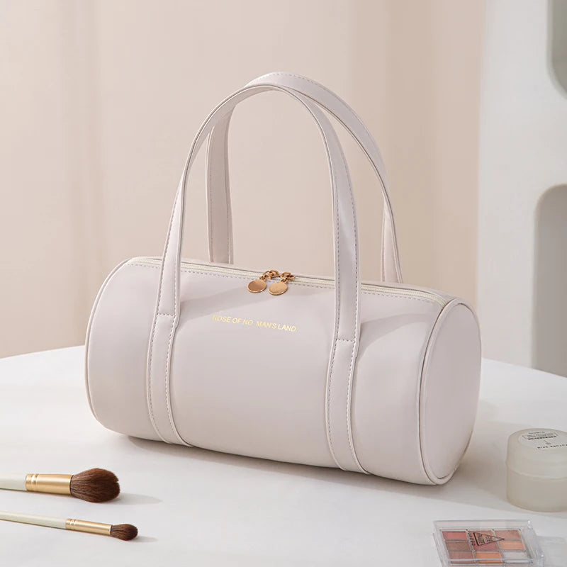 Trousse de toilette cuir double compartiment – Compacte et résistante