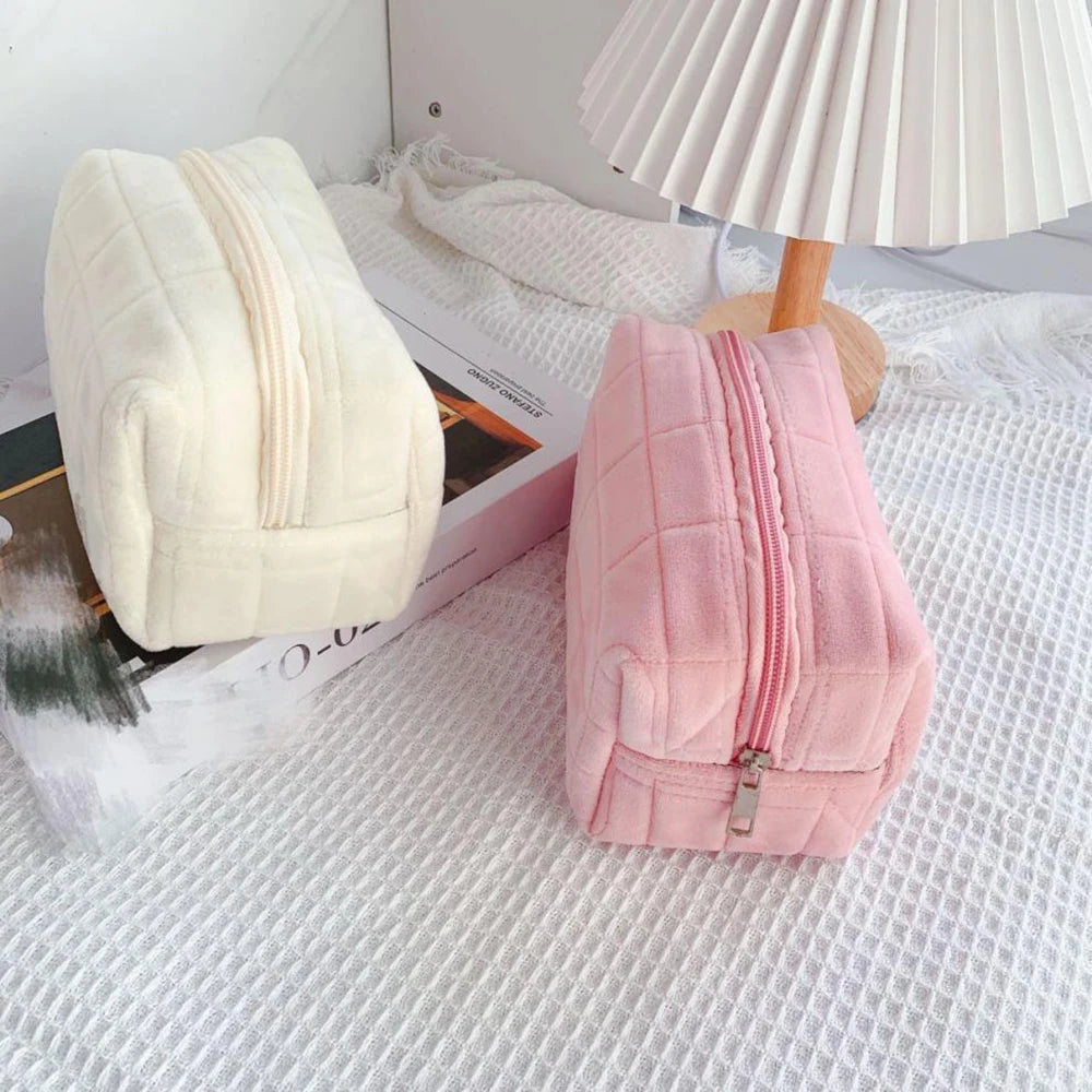 Trousse de toilette coton – Format compact et doux