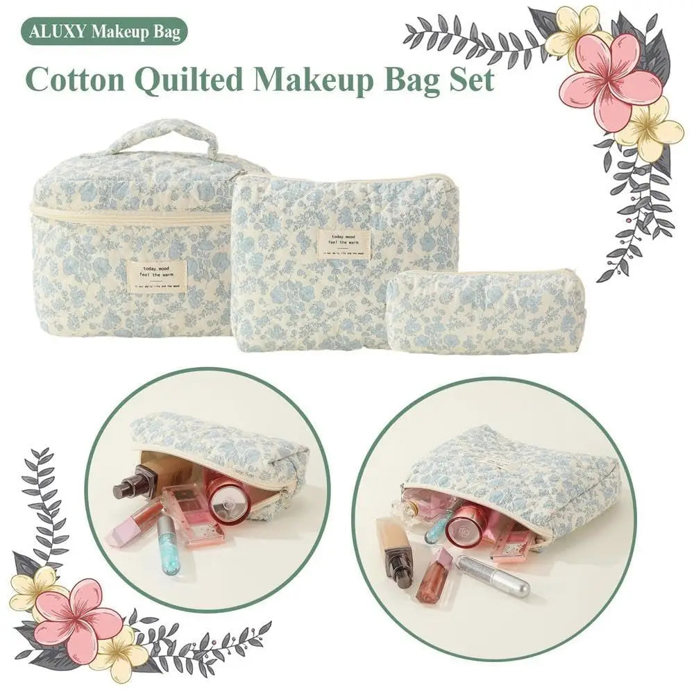 Trousse de toilette femme compacte matelassée