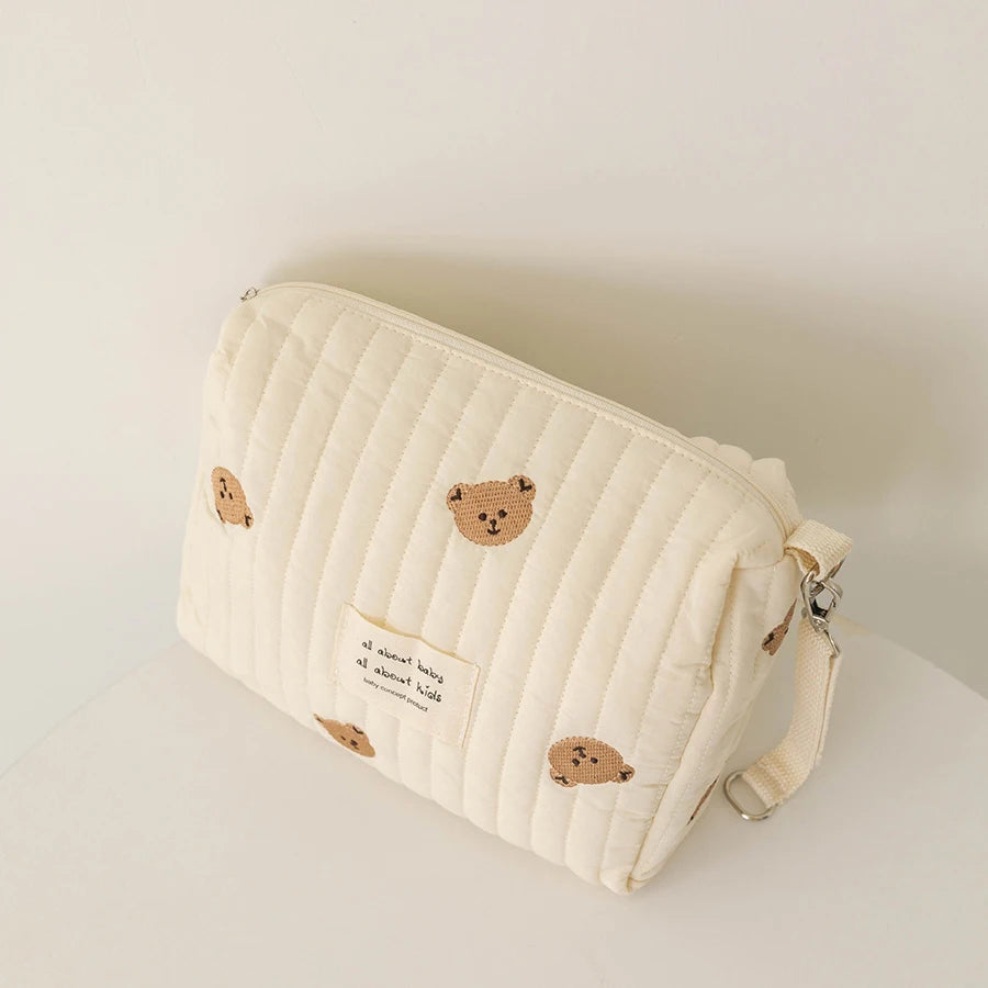 Trousse de toilette femme imprimée douce