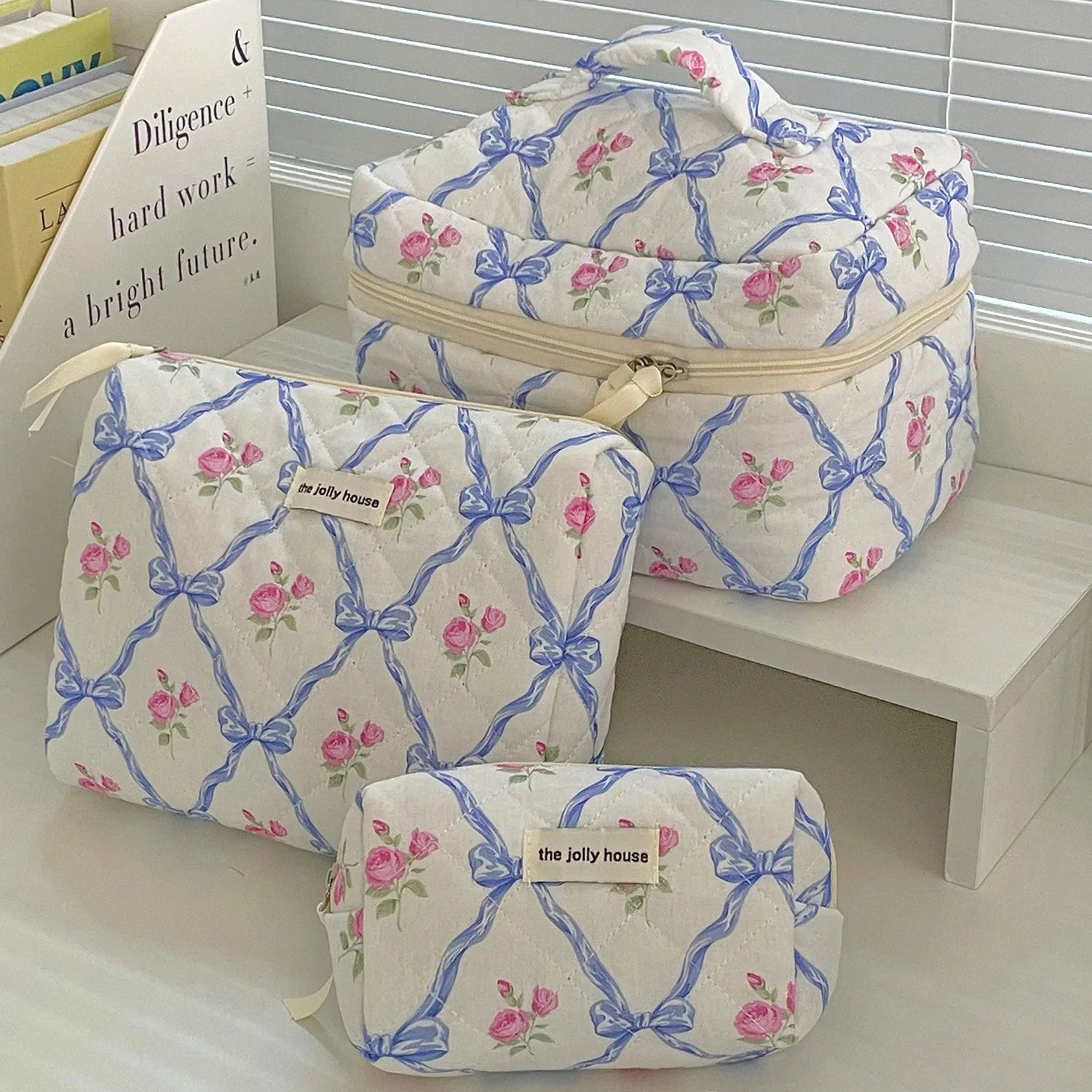 Trousse de toilette en coton pour femme