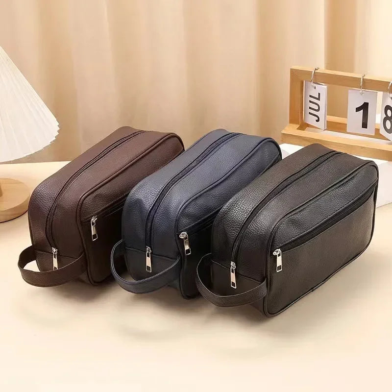 Trousse de toilette imperméable – Design rigide en PVC, format compact et résistant