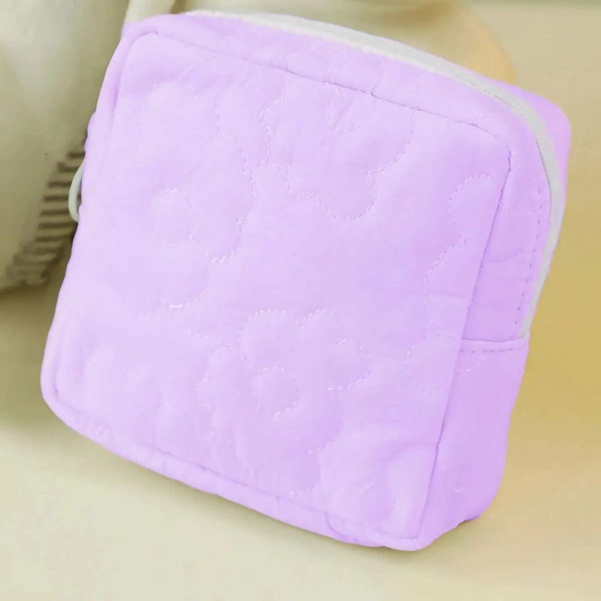 Trousse de toilette femme unie matelassée