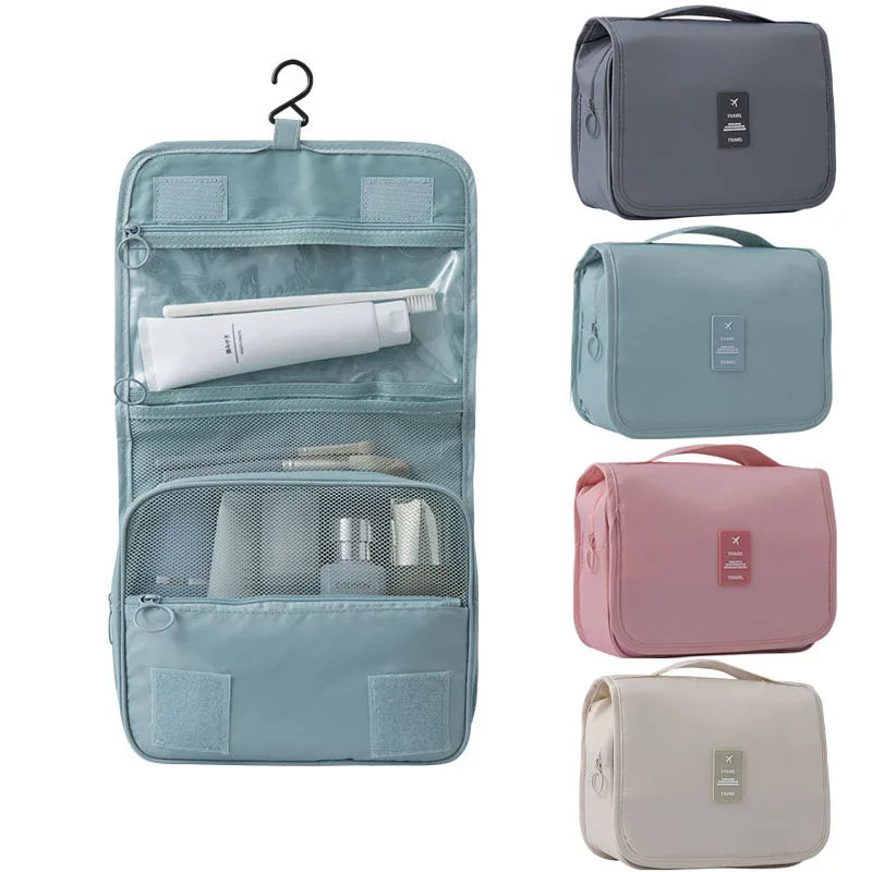 Trousse de toilette suspendue avec crochets