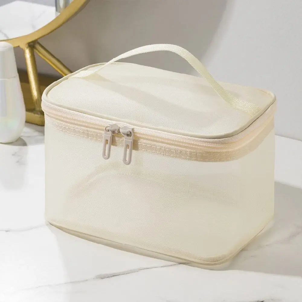 Trousse de toilette transparente voyage multicouches