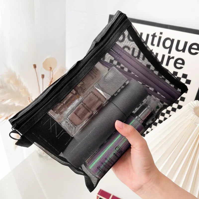 Trousse de toilette transparente femme