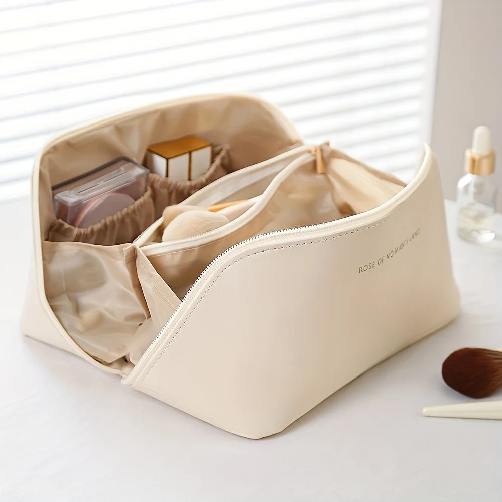  Trousse de toilette femme vanity format voyage – compartiments spacieux pour maquillage et soins quotidiens
