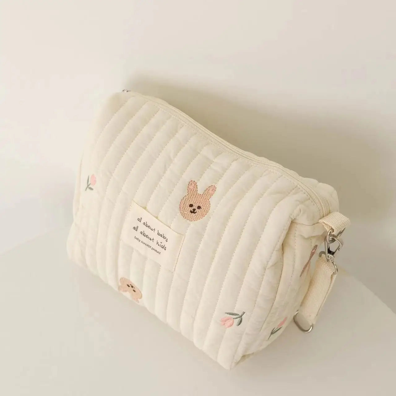 Trousse de toilette femme imprimée douce