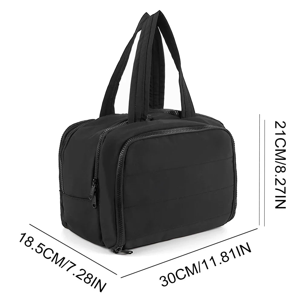 Grosse trousse de toilette femme – Sac de rangement maquillage multi-poches