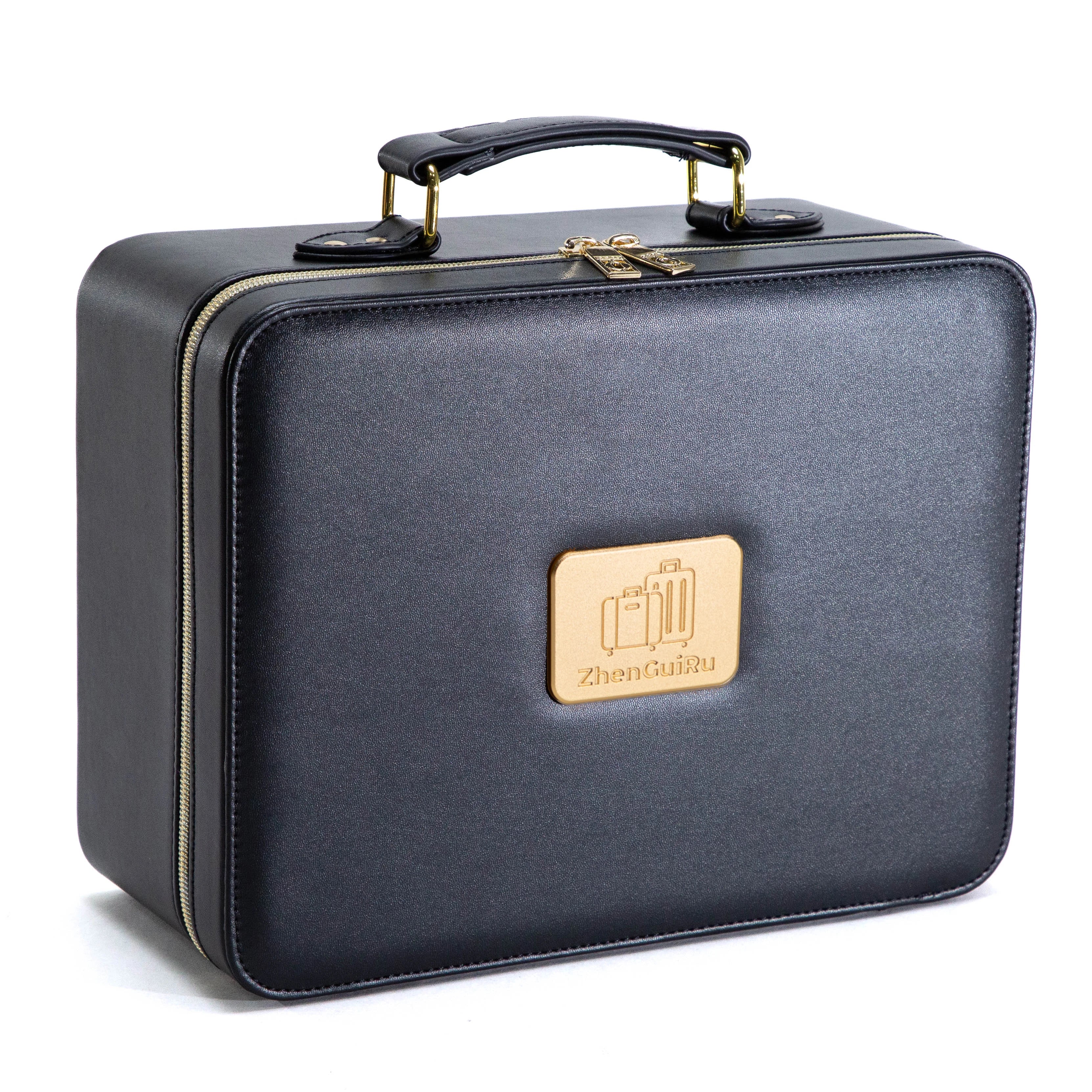 Trousse de toilette de luxe avec miroir LED – Élégance & rangement haute capacité