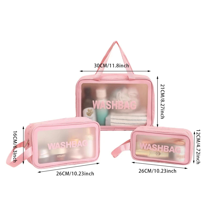 Set 3 pièces – Trousse de toilette imperméable