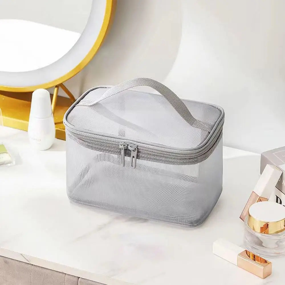 Trousse de toilette transparente voyage multicouches