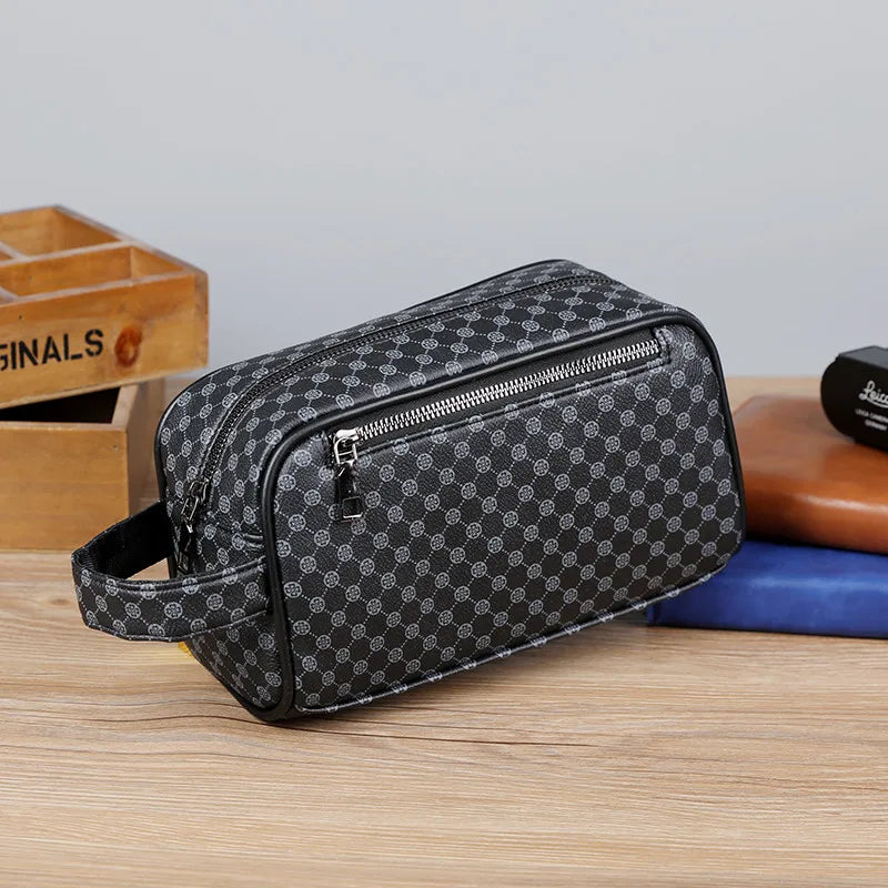 Trousse de toilette cuir. Élégante, compacte et idéale pour le voyage