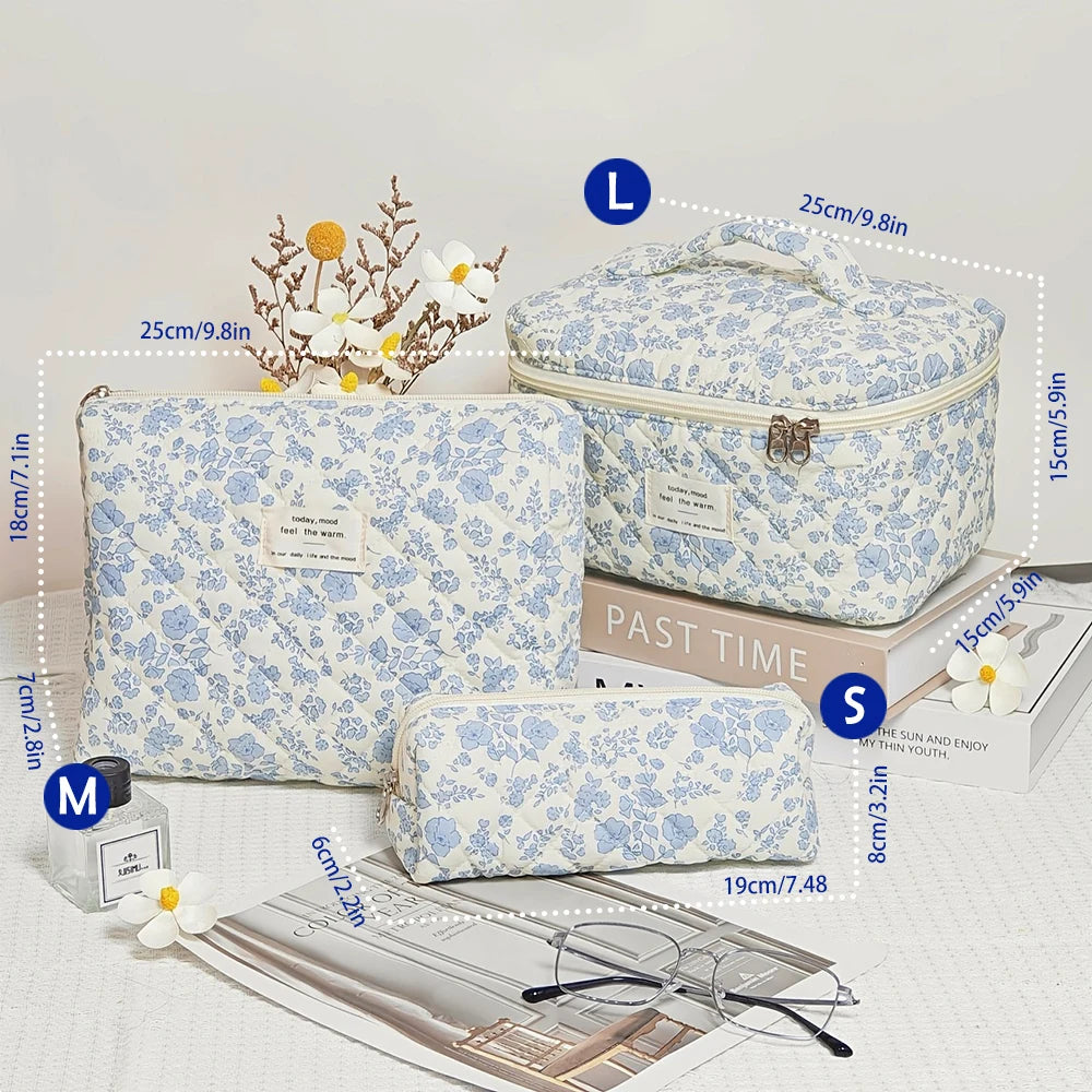 Trousse de toilette femme compacte matelassée