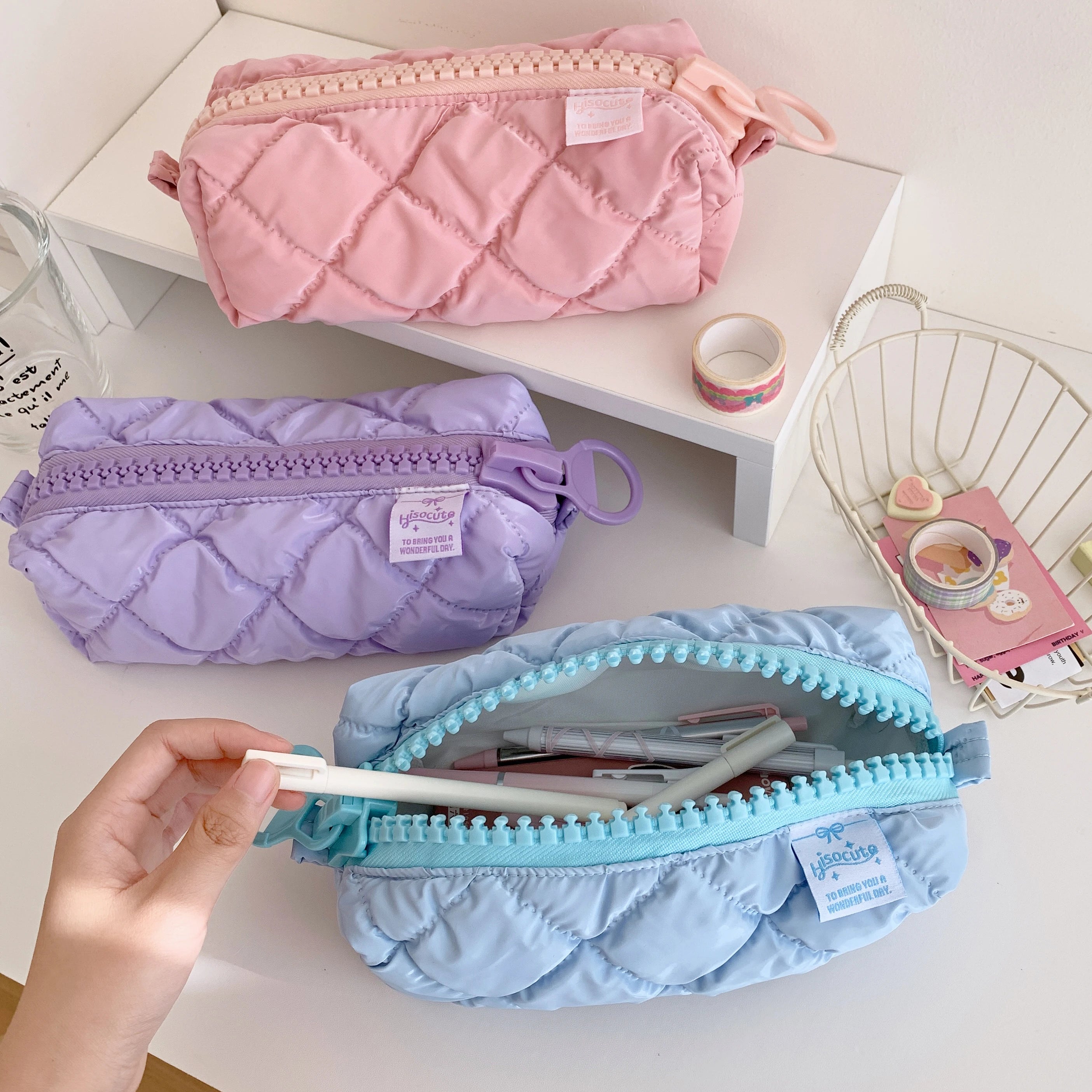 Trousse de toilette matelassé femme