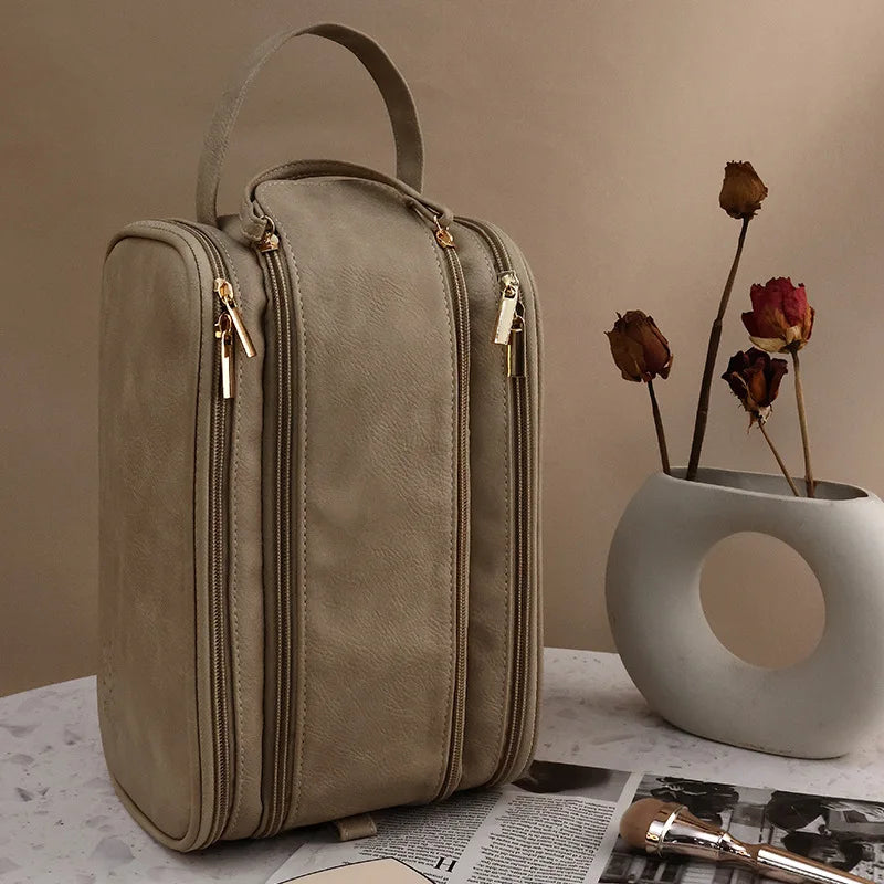 Trousse de toilette vanity rigide pour femme, élégante et spacieuse pour organiser vos essentiels