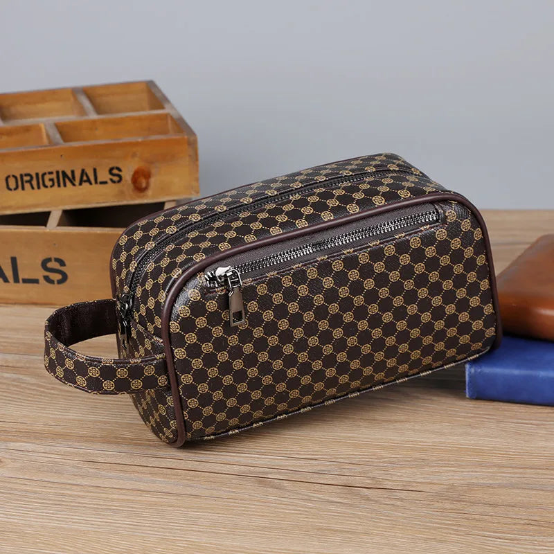 Trousse de toilette cuir. Élégante, compacte et idéale pour le voyage