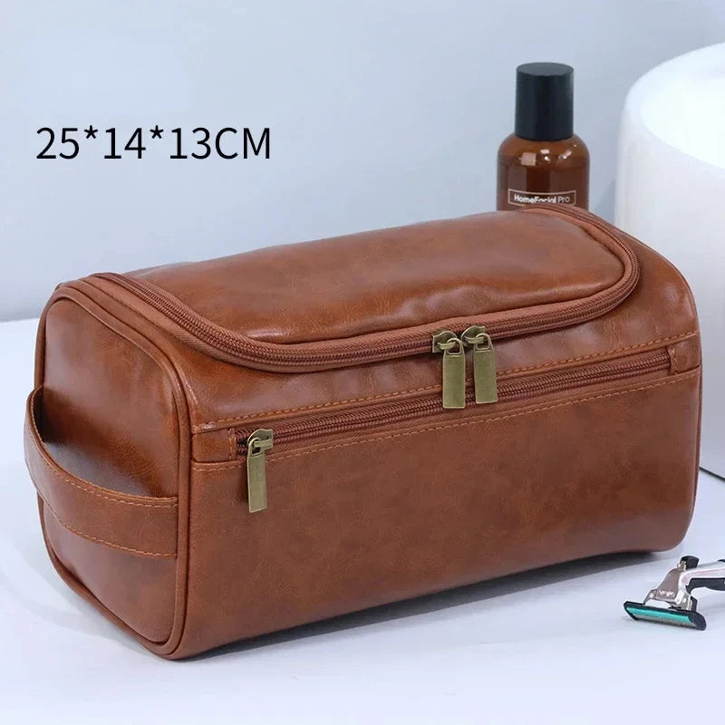 Trousse de toilette cuir homme – Idéale pour les déplacements