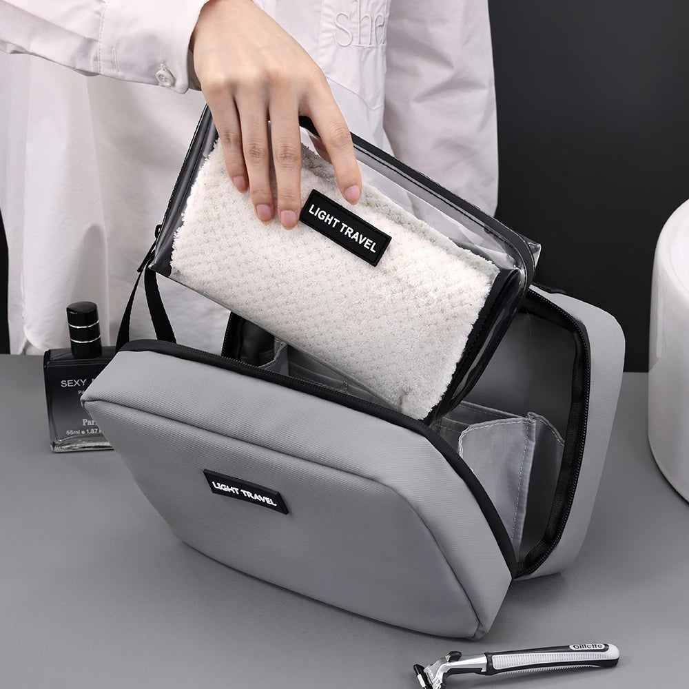 Trousse de toilette homme voyage – Compacte, résistante et grande capacité