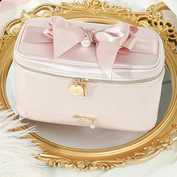 Trousse de toilette de luxe rose