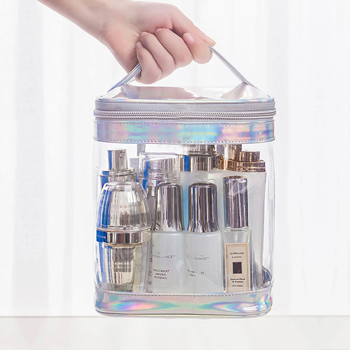 Trousse de toilette transparente – Compacte, élégante et pratique