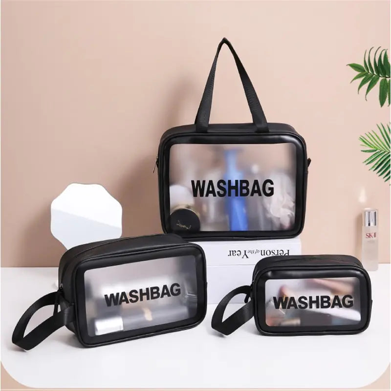 Trousse de toilette imperméable transparante