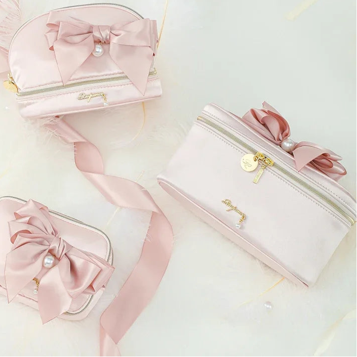 Trousse de toilette de luxe rose