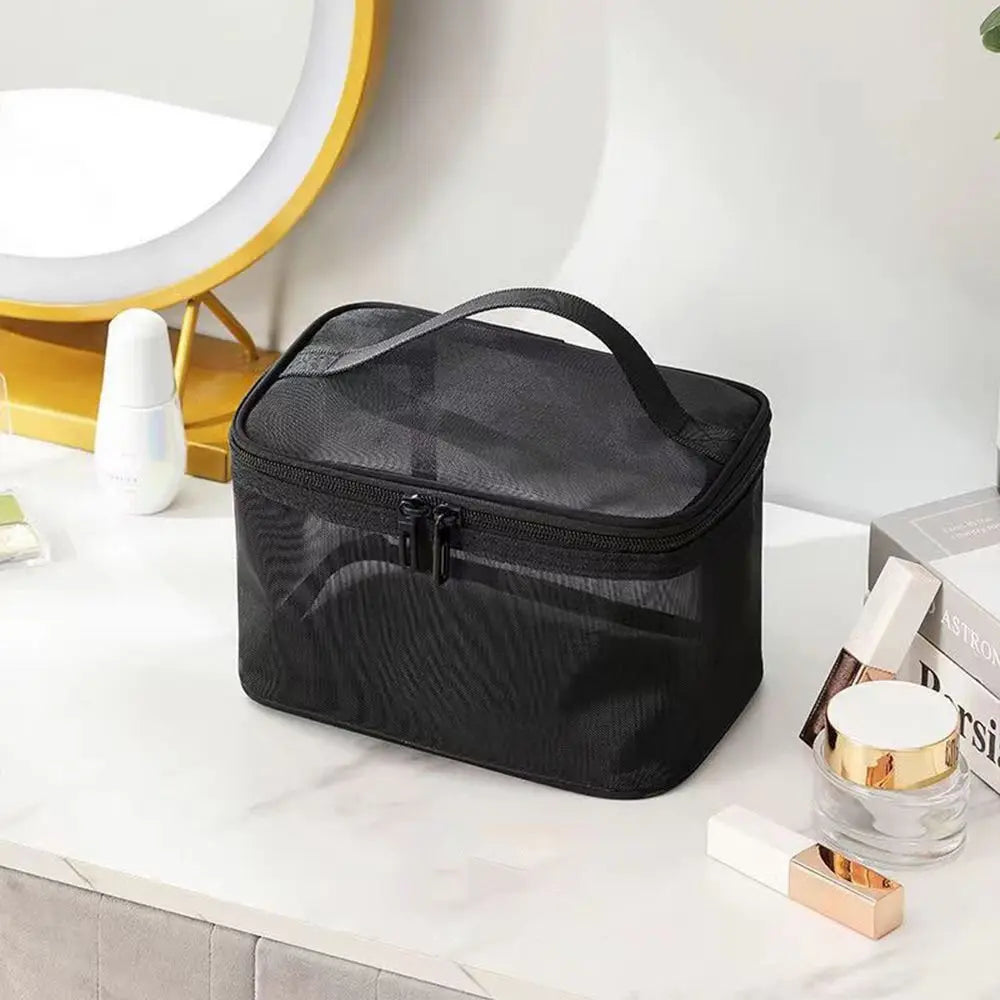 Trousse de toilette transparente voyage multicouches